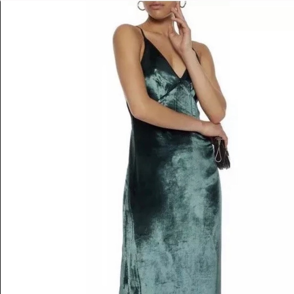 J Brand Blessing Moorland Dress in emerald green